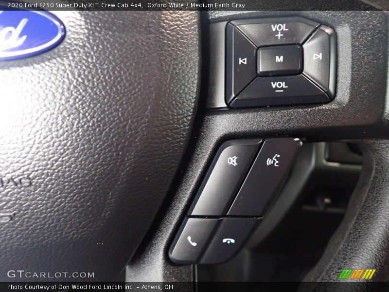 Oxford White / Medium Earth Gray 2020 Ford F250 Super Duty XLT Crew Cab 4x4