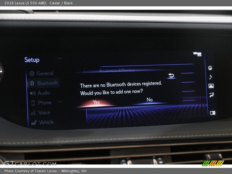 Caviar / Black 2019 Lexus LS 500 AWD