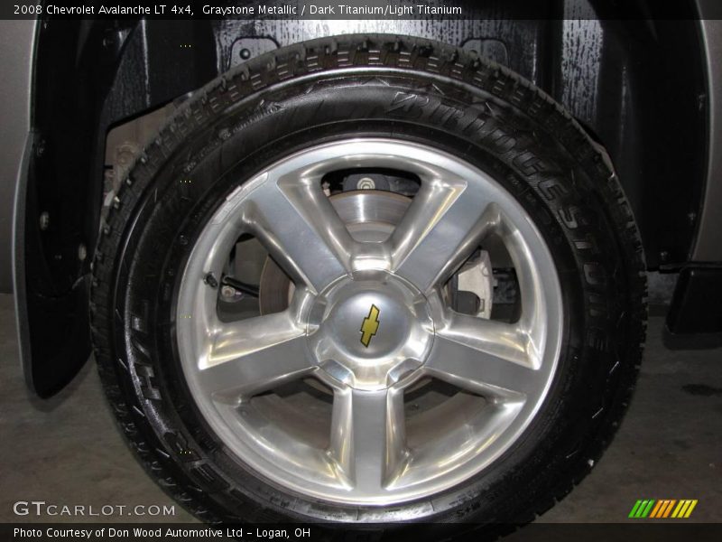 Graystone Metallic / Dark Titanium/Light Titanium 2008 Chevrolet Avalanche LT 4x4