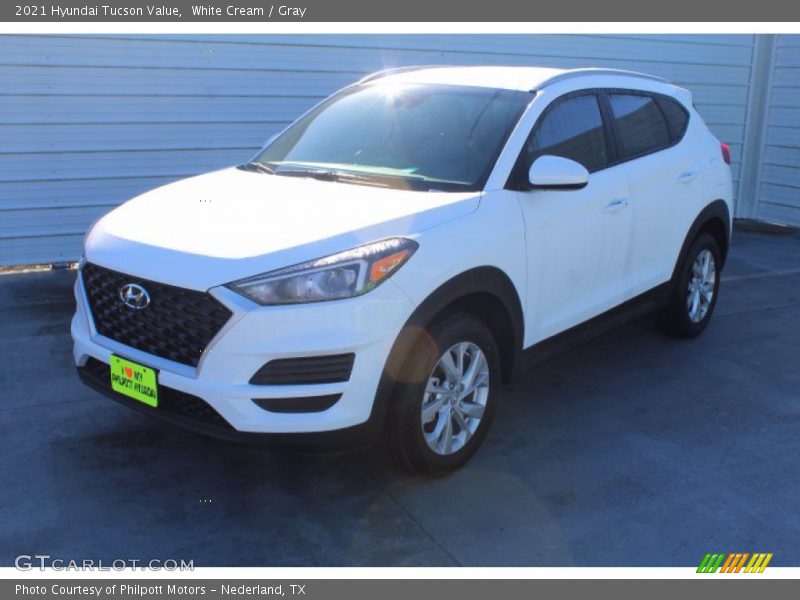 White Cream / Gray 2021 Hyundai Tucson Value