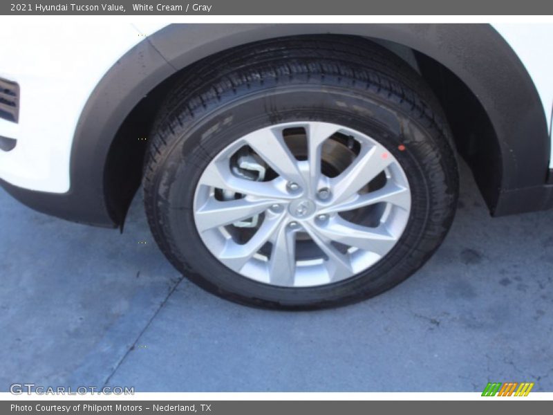 White Cream / Gray 2021 Hyundai Tucson Value