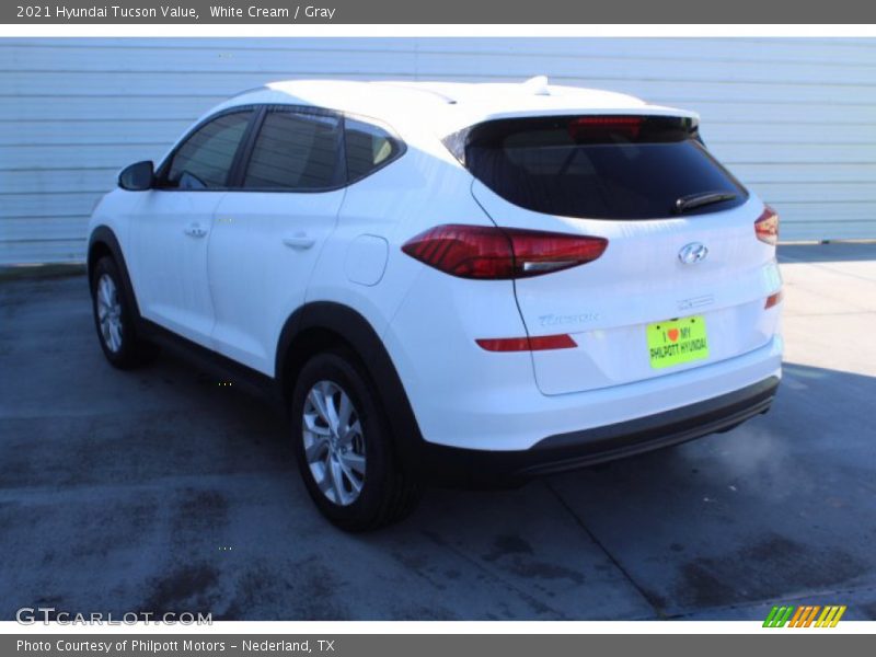 White Cream / Gray 2021 Hyundai Tucson Value