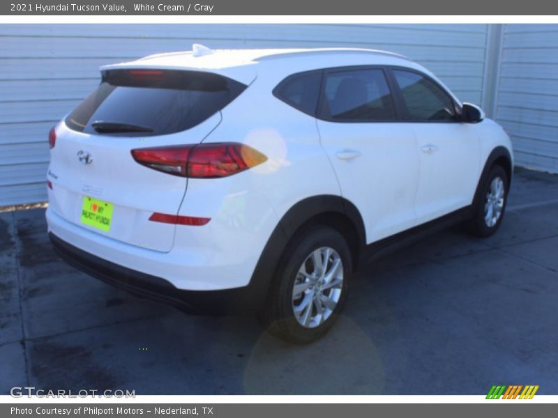 White Cream / Gray 2021 Hyundai Tucson Value