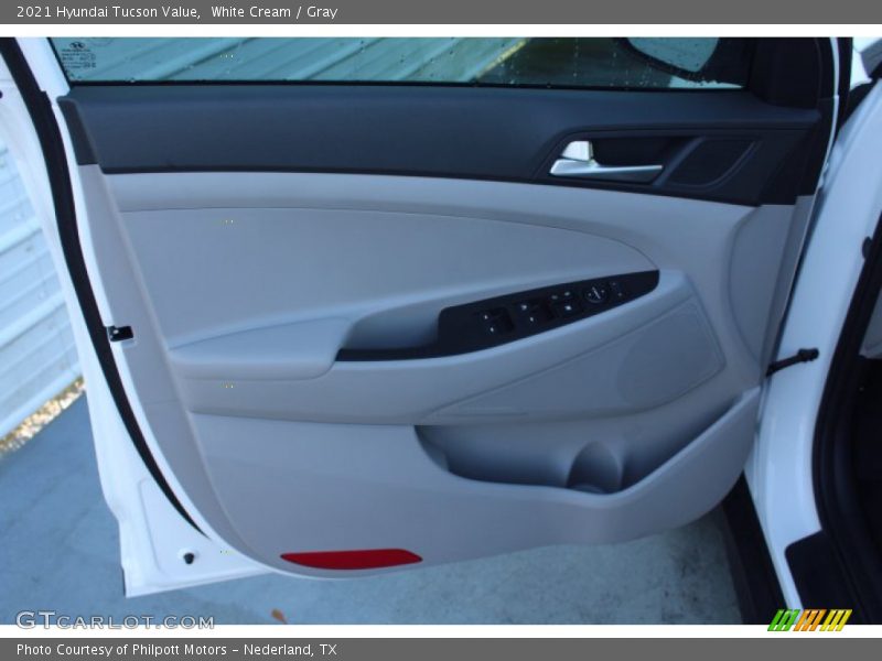 White Cream / Gray 2021 Hyundai Tucson Value