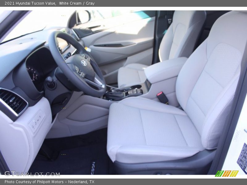 White Cream / Gray 2021 Hyundai Tucson Value