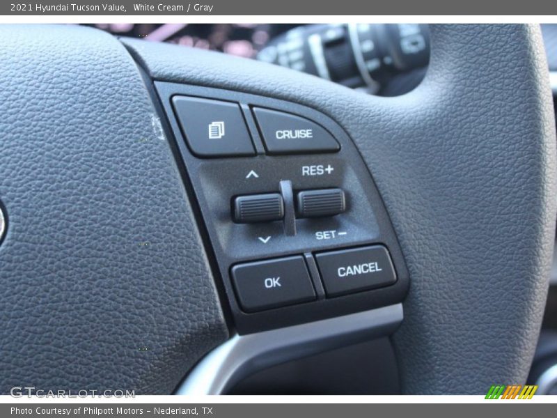 White Cream / Gray 2021 Hyundai Tucson Value