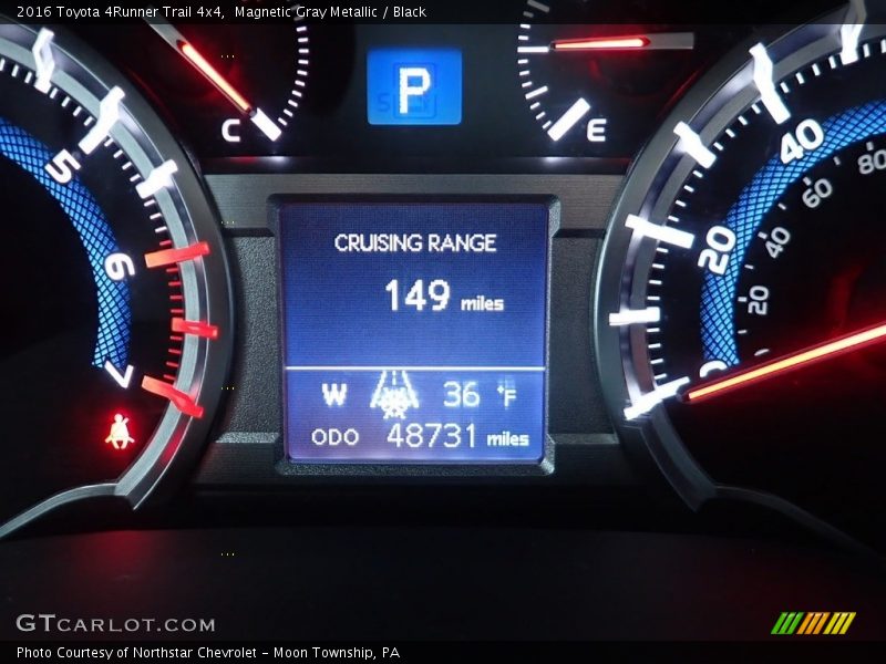 Magnetic Gray Metallic / Black 2016 Toyota 4Runner Trail 4x4