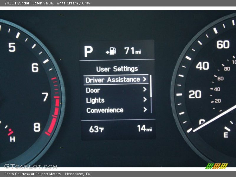 White Cream / Gray 2021 Hyundai Tucson Value