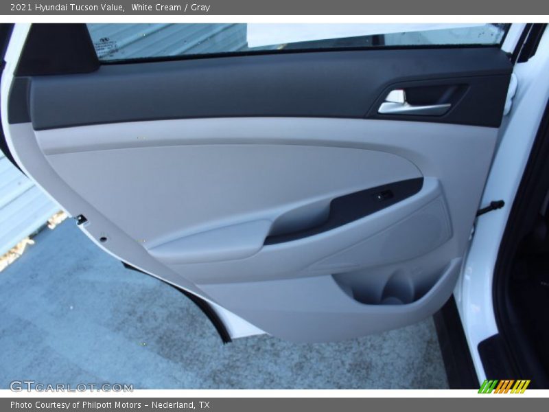 White Cream / Gray 2021 Hyundai Tucson Value