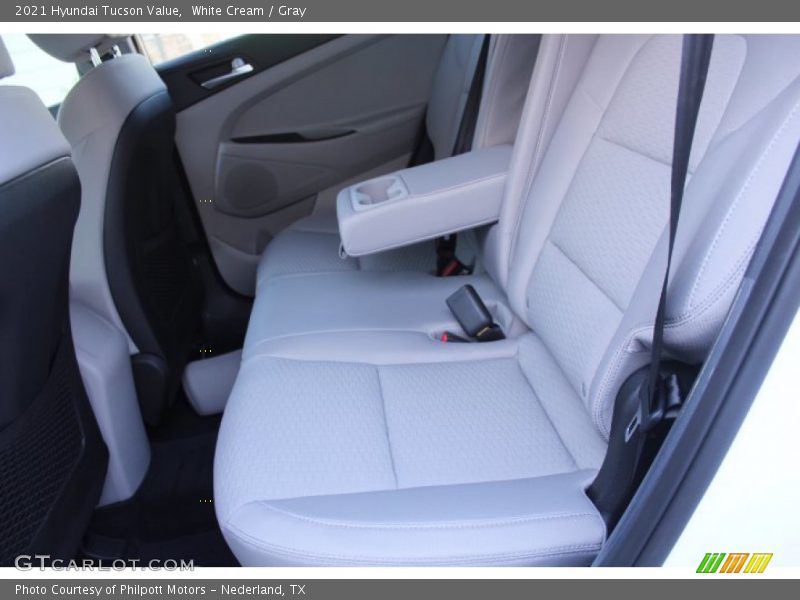 White Cream / Gray 2021 Hyundai Tucson Value