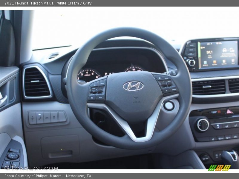 White Cream / Gray 2021 Hyundai Tucson Value