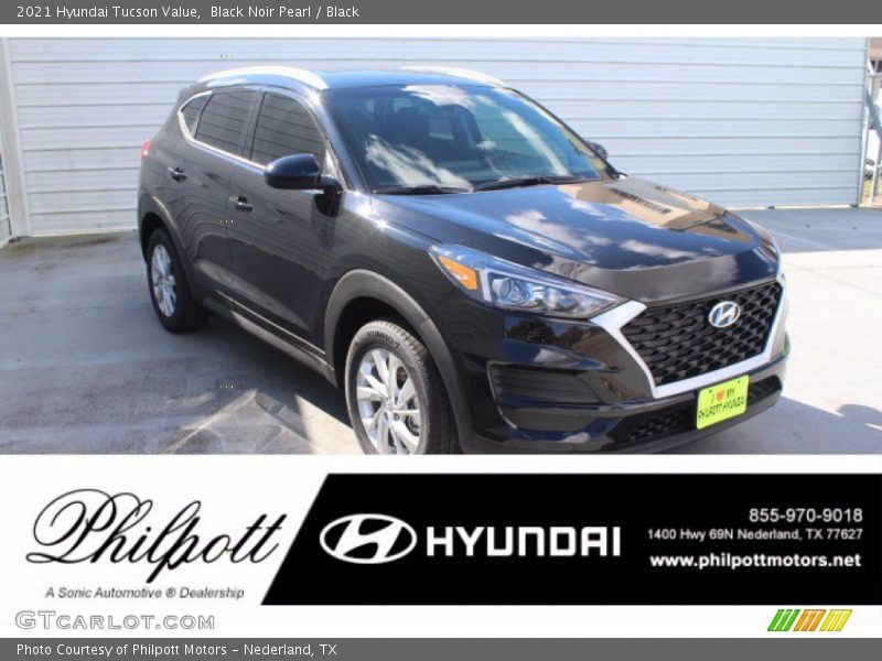 Black Noir Pearl / Black 2021 Hyundai Tucson Value