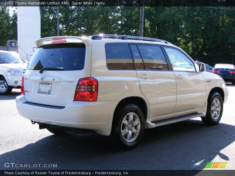 Super White / Ivory 2003 Toyota Highlander Limited 4WD