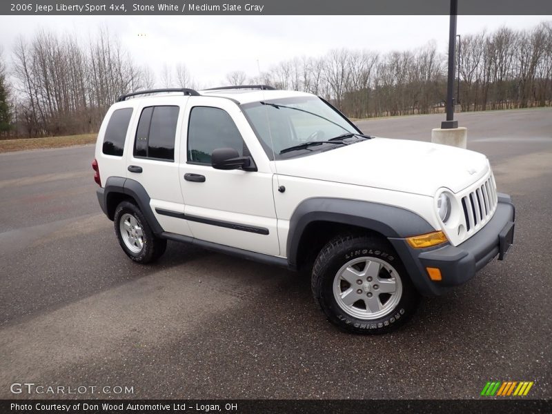 Stone White / Medium Slate Gray 2006 Jeep Liberty Sport 4x4
