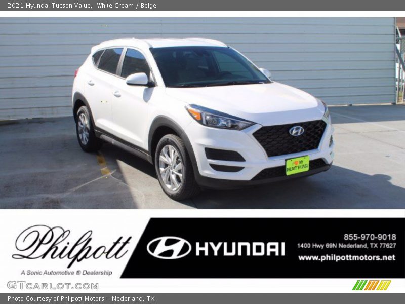 White Cream / Beige 2021 Hyundai Tucson Value