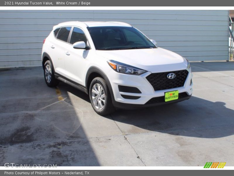 White Cream / Beige 2021 Hyundai Tucson Value