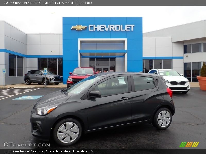 Nightfall Gray Metallic / Jet Black 2017 Chevrolet Spark LS