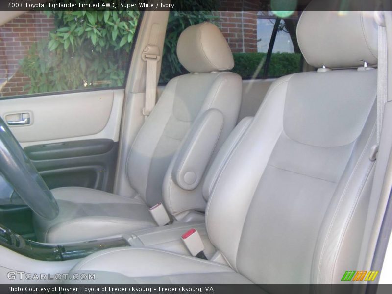 Super White / Ivory 2003 Toyota Highlander Limited 4WD
