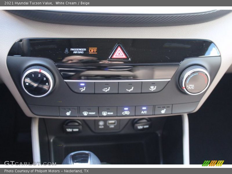 White Cream / Beige 2021 Hyundai Tucson Value