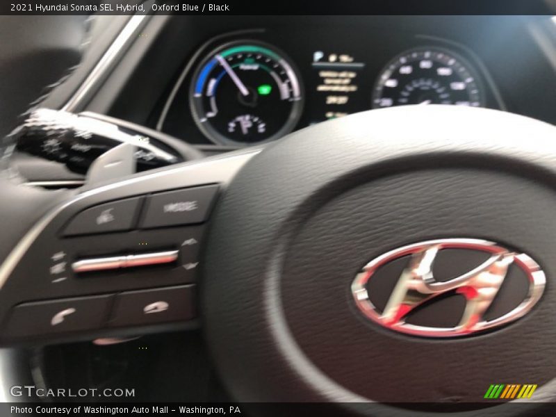 Oxford Blue / Black 2021 Hyundai Sonata SEL Hybrid