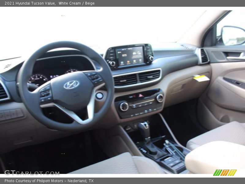 White Cream / Beige 2021 Hyundai Tucson Value