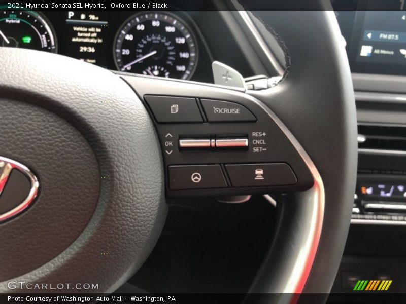 Oxford Blue / Black 2021 Hyundai Sonata SEL Hybrid