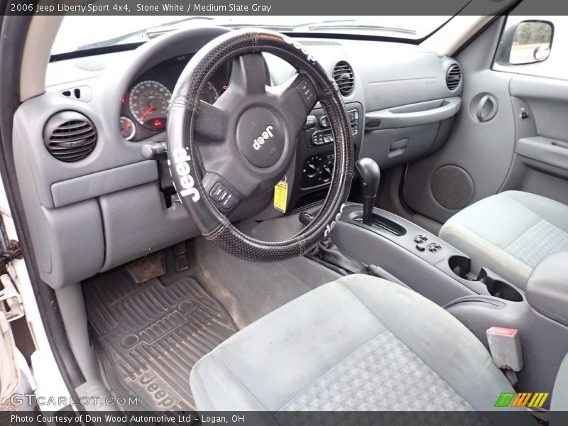 Stone White / Medium Slate Gray 2006 Jeep Liberty Sport 4x4