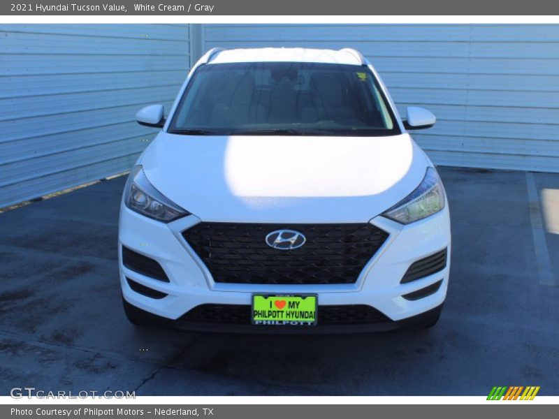 White Cream / Gray 2021 Hyundai Tucson Value