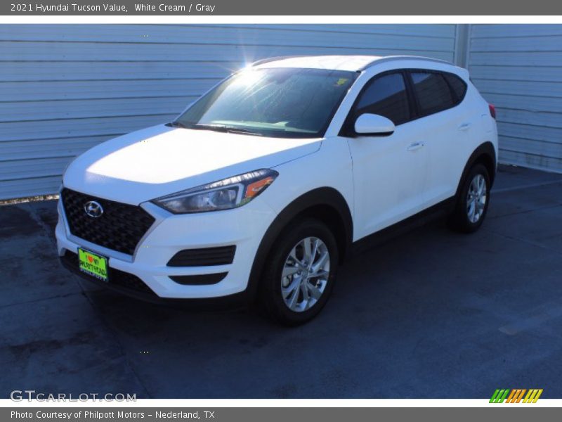 White Cream / Gray 2021 Hyundai Tucson Value