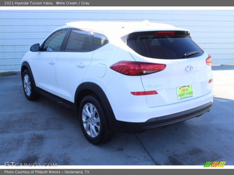 White Cream / Gray 2021 Hyundai Tucson Value