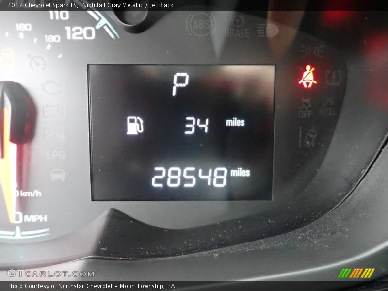 Nightfall Gray Metallic / Jet Black 2017 Chevrolet Spark LS