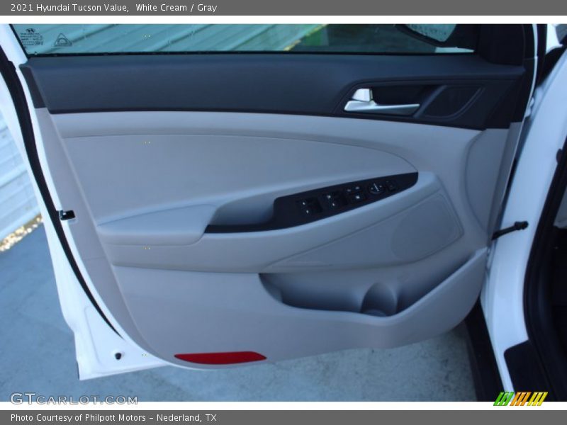 White Cream / Gray 2021 Hyundai Tucson Value