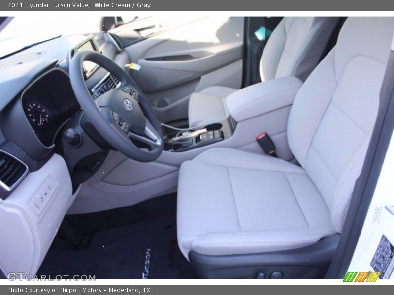White Cream / Gray 2021 Hyundai Tucson Value