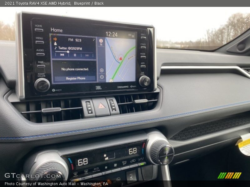Navigation of 2021 RAV4 XSE AWD Hybrid