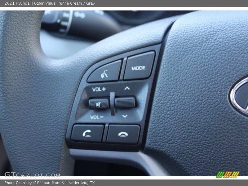 White Cream / Gray 2021 Hyundai Tucson Value
