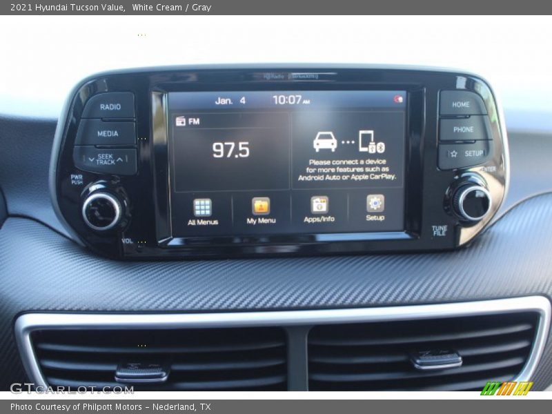 White Cream / Gray 2021 Hyundai Tucson Value