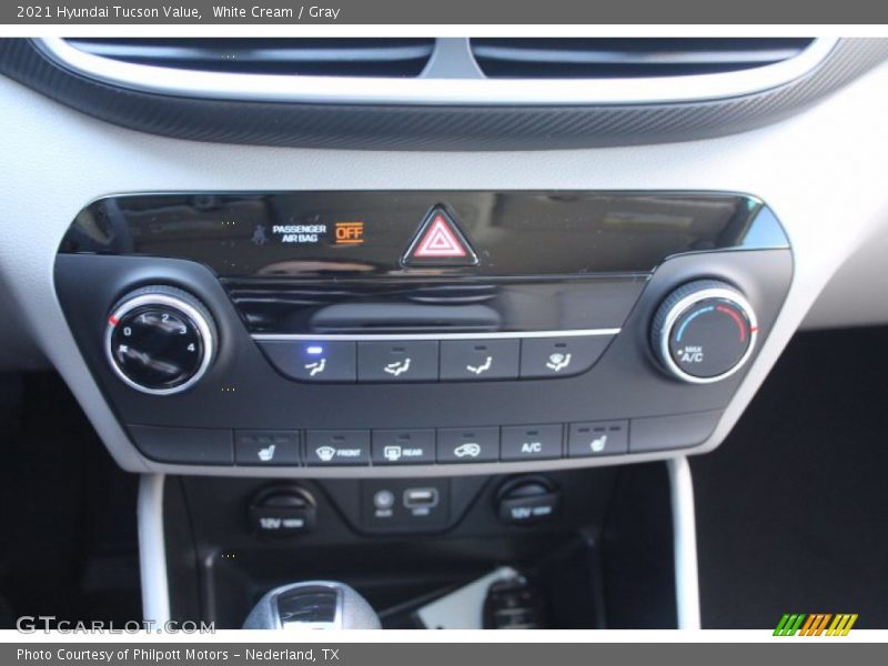 White Cream / Gray 2021 Hyundai Tucson Value