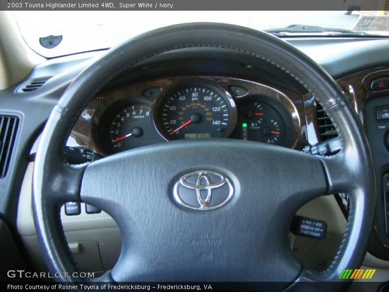 Super White / Ivory 2003 Toyota Highlander Limited 4WD