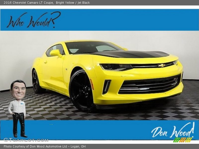 Bright Yellow / Jet Black 2016 Chevrolet Camaro LT Coupe