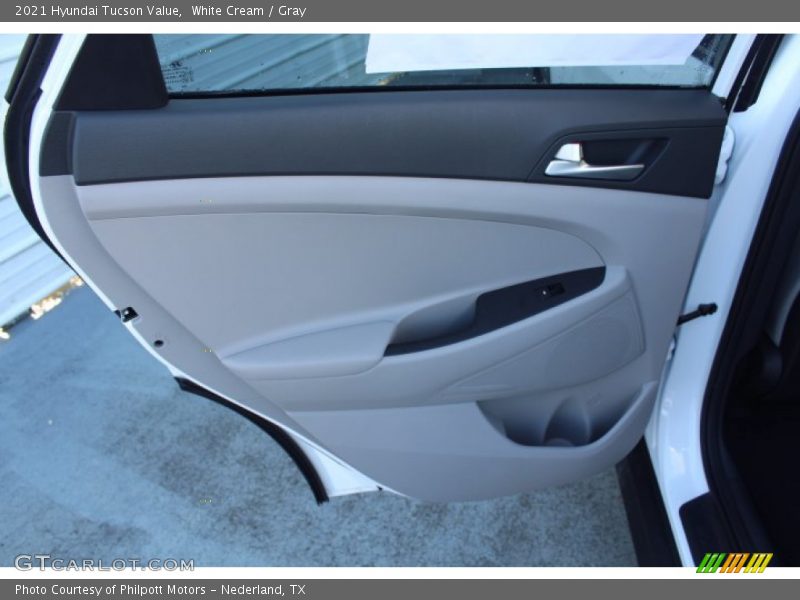 White Cream / Gray 2021 Hyundai Tucson Value