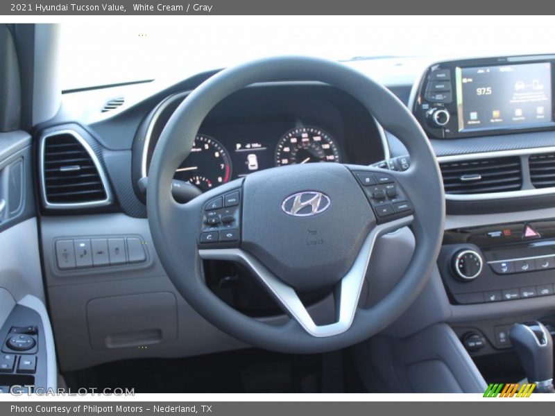 White Cream / Gray 2021 Hyundai Tucson Value