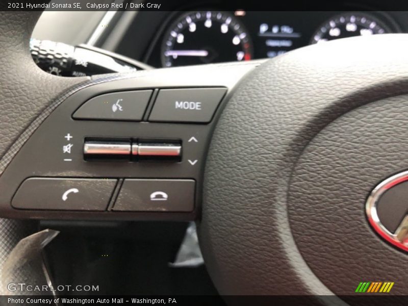 Calypso Red / Dark Gray 2021 Hyundai Sonata SE