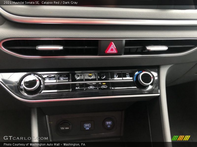 Calypso Red / Dark Gray 2021 Hyundai Sonata SE