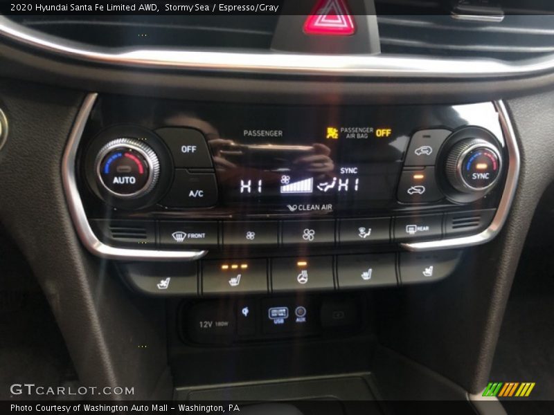 Stormy Sea / Espresso/Gray 2020 Hyundai Santa Fe Limited AWD