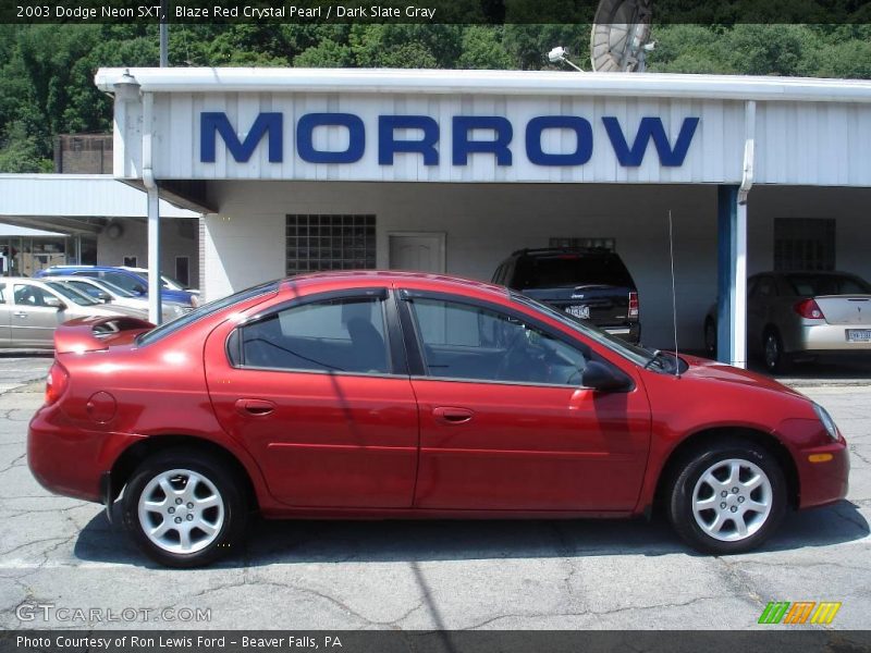 Blaze Red Crystal Pearl / Dark Slate Gray 2003 Dodge Neon SXT