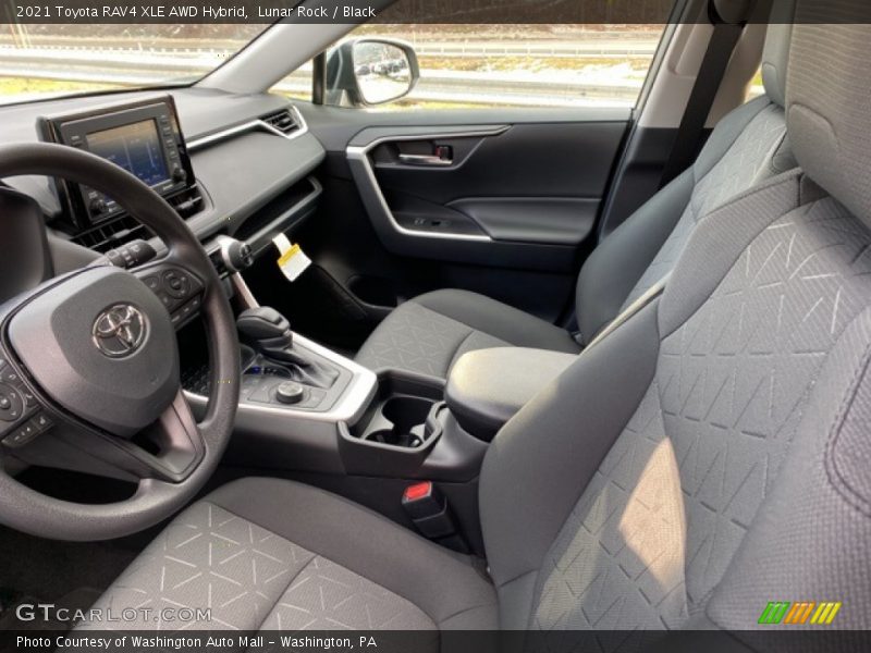 Lunar Rock / Black 2021 Toyota RAV4 XLE AWD Hybrid