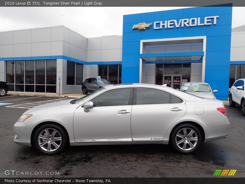 Tungsten Silver Pearl / Light Gray 2010 Lexus ES 350