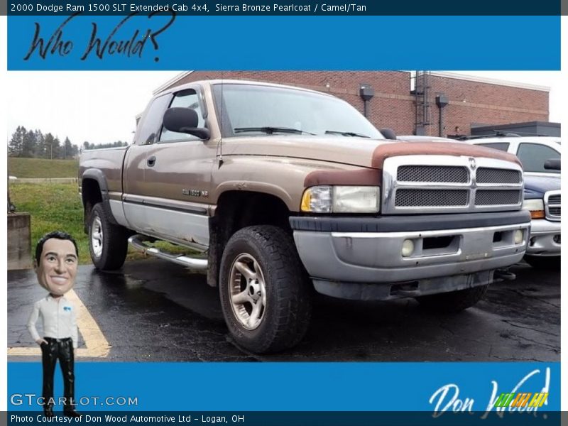 Sierra Bronze Pearlcoat / Camel/Tan 2000 Dodge Ram 1500 SLT Extended Cab 4x4