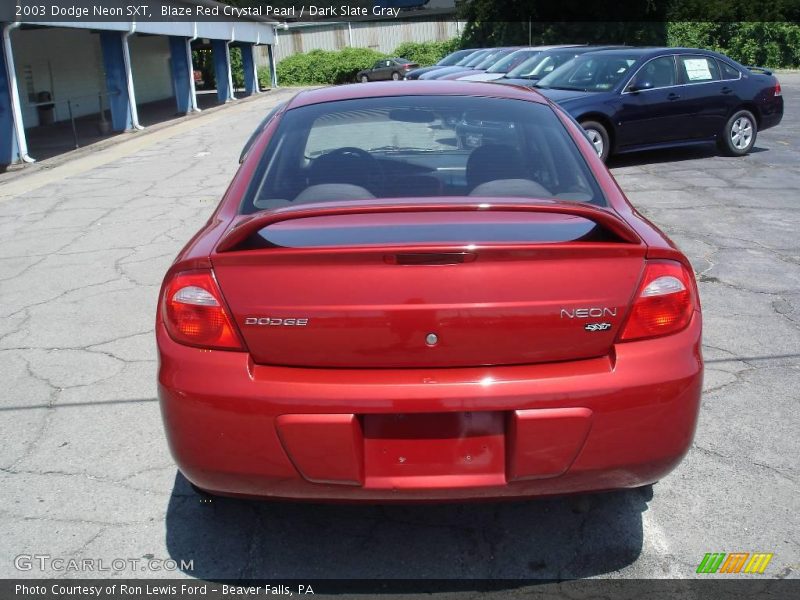 Blaze Red Crystal Pearl / Dark Slate Gray 2003 Dodge Neon SXT