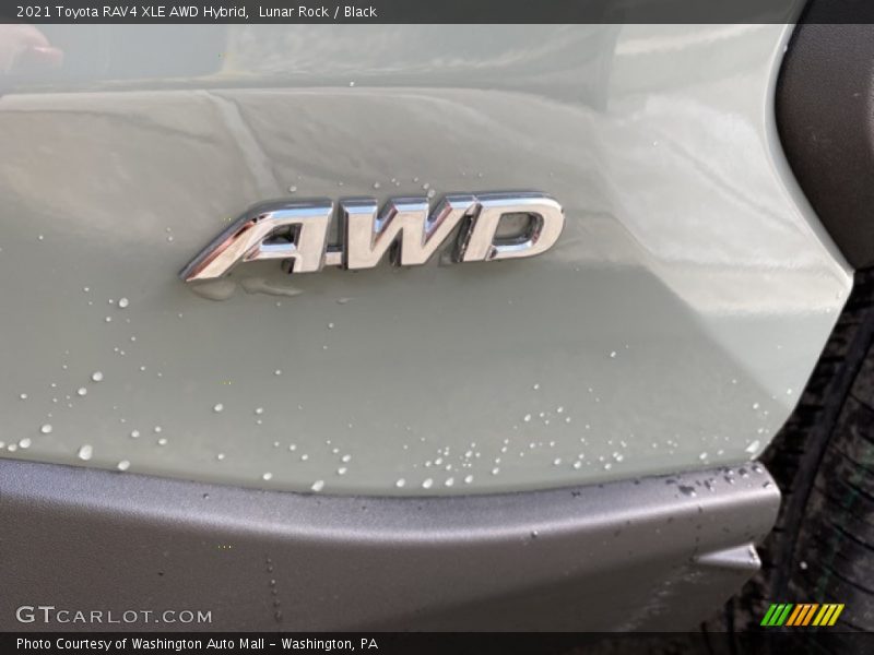 Lunar Rock / Black 2021 Toyota RAV4 XLE AWD Hybrid